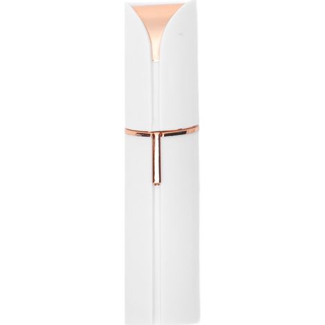 Tondeuse à poils du visage électrique en forme de rouge à lèvres, mini rasoir léger rechargeable par USB, épilateur visage pour femmes, blanc (1/5)