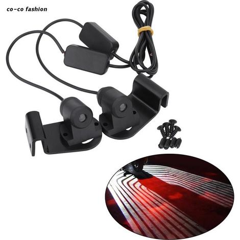 (Blanc) 517B Projecteur lumineux sans fil personnalisé avec logo ailes d'ange pour portière de voiture (1/4)