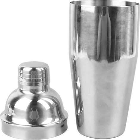 Wein- und Getränkeshaker aus Edelstahl, Filter, 3-stufiger Cocktailmixer, für den Heimgebrauch, 750 ml (1/5)