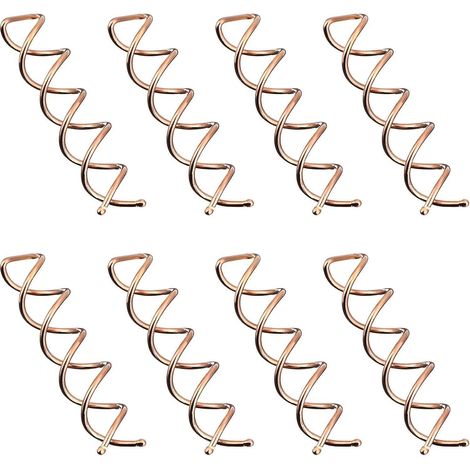 Spiralhaarspange, drehbare Haarspange, Spiralhaarspange, drehbare Haarspange für handgefertigte Frisuren (Roségold) (1/4)