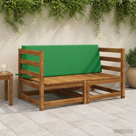 vidaXL Coussin de dossier SOEST 100 % polyester Vert 120 x 20 x 40 cm (1/5)