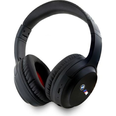Auriculares supraaurales Bluetooth BMW ENC con logotipos impresos en negro (1/4)