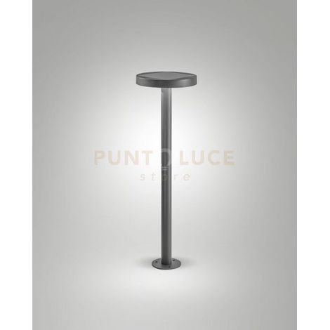 PALMER PALETTO SOLAR GRIGIO SCURO CREPUSCOLARE CON PANNELLO SOLARE E SENSORE DI MOVIMENTO A LED 2,7W 3000K 383LM