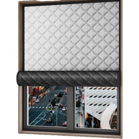 Rideau isolant pour fenêtre - 120 x 120 cm - Tissu Oxford amélioré - Joint occultant déperlant - Apporte de la chaleur (1/4)