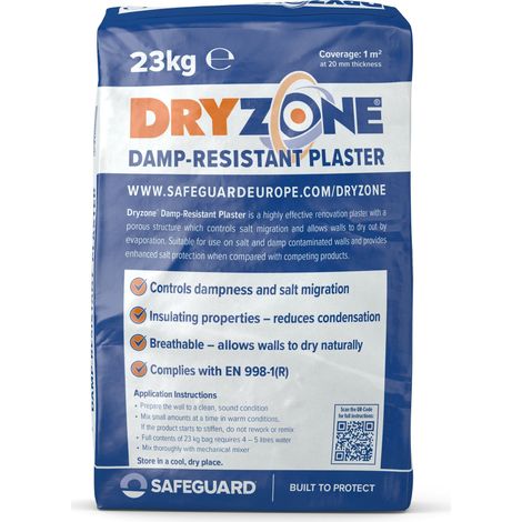Dryzone Damp Resistant Plaster 23kg x 5 Pack (1/2)