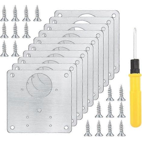 Scharnierreparatur-Befestigungsplatten-Set für Schranktüren (1/5)