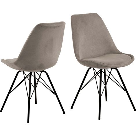 Eris Esszimmerstuhl samt beige.