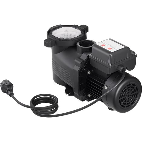 Mophorn Pompa per Piscina Fuori Terra 400W 11100 L/h, Sistema di Filtrazione con Cestello Integrato, Velocità Singola 3450 giri/min, Prevalenza Massima 10 m
