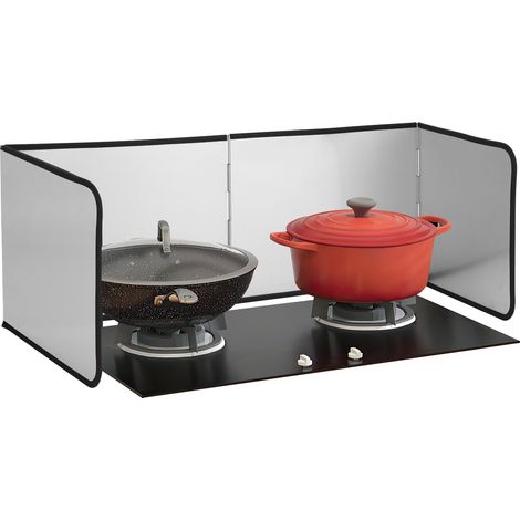 Jiubiaz Protector contra salpicaduras para cocina Protector contra salpicaduras Plegable, -76x29x30cm Protector contra salpicaduras para cocina