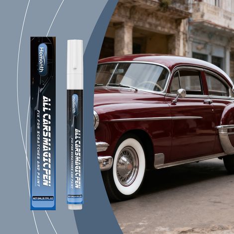 Car scratch care pen, 2-in-1 for cleaning and removing minor car paint scratches - Convenient car care pen - 5ML (1/5)