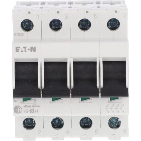 Interruttore sezionatore modulare 63A 4P HIS-63/4 142823