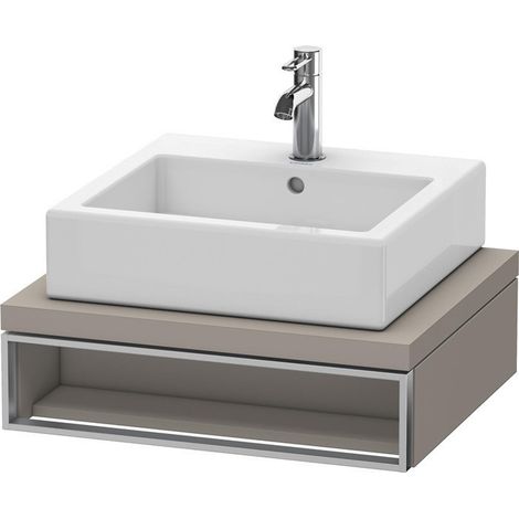 Unità Duravit Vero Vanity per console, 6540, 600 mm, 1 vano aperto con portasciugamani incluso, Colore (anteriore/corpo): Basalto opaco decoro opaco - VE654004343