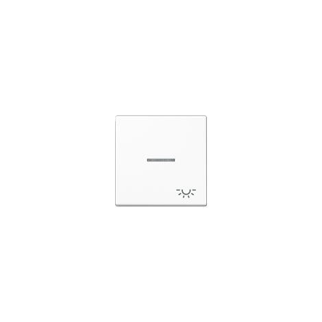 Jung Bilanciere 1 posto, simbolo luce, con conduttore di luce, duroplastica, serie A, bianco alpino A 590 KO5 L WW