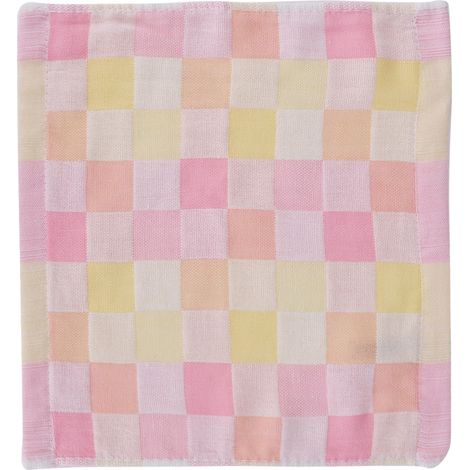 Lot de 12 serviettes en coton 100% ultra-douces et absorbantes, bavoir de dentition, lingette de soin bébé rose (1/5)