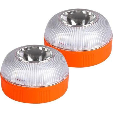 Stück V16 Blitzleuchte, V16 Rundumleuchte mit Magnetfuß, LED-Fahrzeugwarnleuchten, zwei Modi: Blinken/Standby, für Beleuchtung, Autos, Motorräder, Pannenhilfe (batteriebetrieben) (1/5)