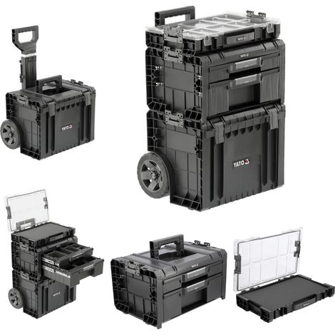 Systemkoffer, Werkzeugkoffer 68x45x38 cm, 3 Teilig