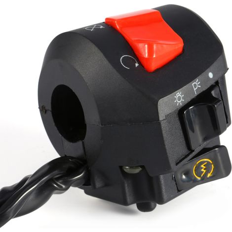 2x Universal-Hupe und Blinkerschalter für 7/8"-Motorradlenker