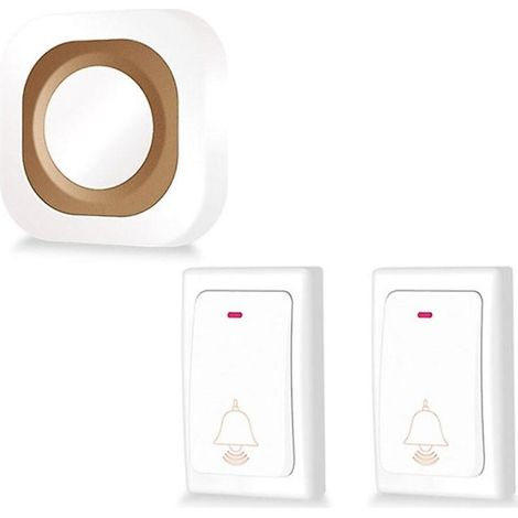 Sonnette sans fil intelligente Flash Smart 2 pour 1 Blanche-AquaForge