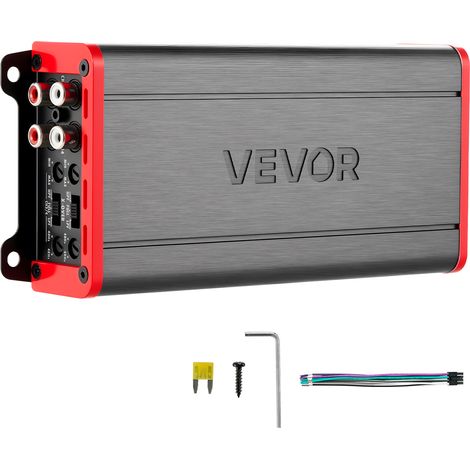 VEVOR Amplificateur Audio Voiture, Ampli de Puissance a 4 Canaux Pontables pour Subwoofer, Max. 4x272 W sous 4 ohms/4x400 W sous 2 ohms Classe D a Gamme Complete, Amplificateur Stereo pour SUV, MPV (1/5)