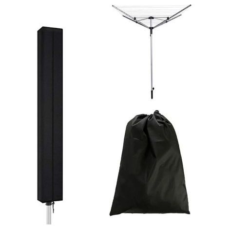 Lntyq Schutzhülle für Wäschetrockner, Wäscheständer-Abdeckung, Schutzhülle für Outdoor-Sonnenschirme, wasserdichte Schutzhülle für Sonnenschirmtrockner (160x15x15 cm) (1/5)