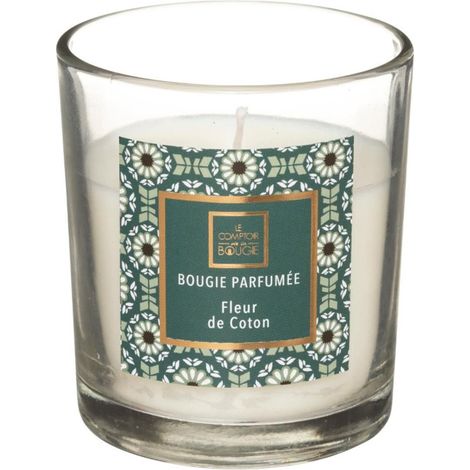 Bougie Parfumée en Verre "Neda" 8cm Fleur de Coton (1/2)