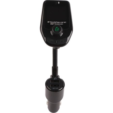 Dieser multifunktionale Bluetooth-FM-Transmitter unterstützt Speicherkapazitäten bis zu 32 GB, verfügt über eine AUX-Ein-/Ausgangsschnittstelle und anpassbare Musikmodi und ist somit ideal für all Ihr