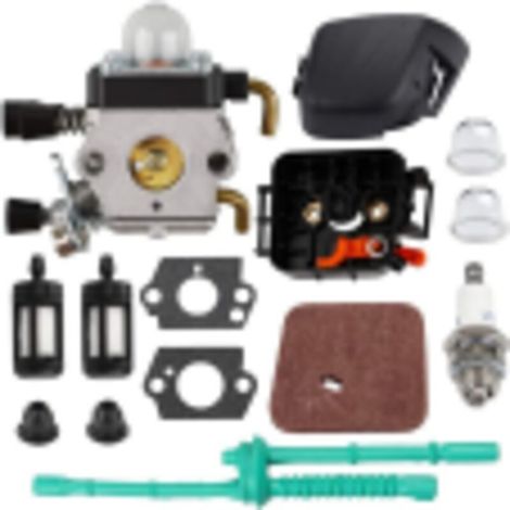Vergaser und Zündspule, Zündkerze, Luftfilter für Stihl Kettensägen FS38, FS45, FS46, FS55, FS55C, FS55R, FS55RC, FC55, HL45, HS45, KM55, KM55R 4140 120 0619, 4140 400 1308 (1/5)