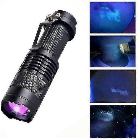 Lampe de Wood portative légère à ultraviolets pour le diagnostic et l'analyse de la longueur d'onde des champignons cutanés. (1/4)