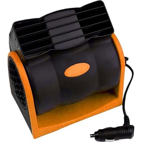 1 ventilateur de voiture, silencieux et réglable, 12 V pour SUV camion bateau, usage véhicule et plein air