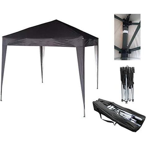 Mcc 2x2m Pop-up Gazebo Waterproof Outdoor Garden Marquee Canopy NS BLACK (1/5)