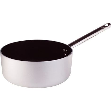 AGNELLI Casseruola Bassa Alluminio Antiaderente 1 Manico D 24cm