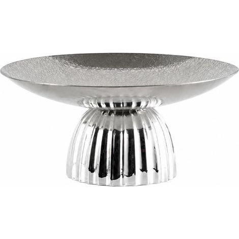 Metal tray, small decorative silver-plated metal base, entryway (1/5)