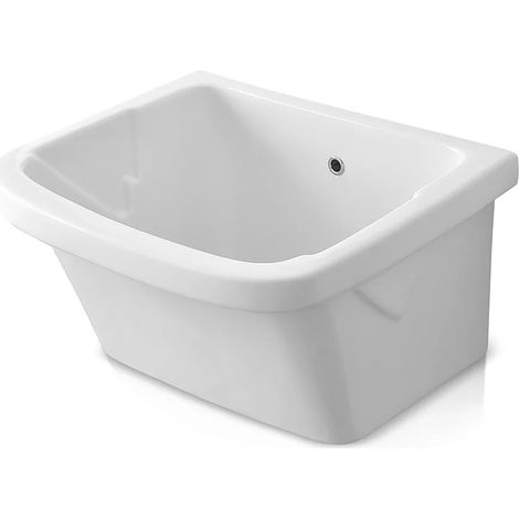 Pilozzo lavatoio 60x50 cm in ceramica da installare in appoggio (1/5)