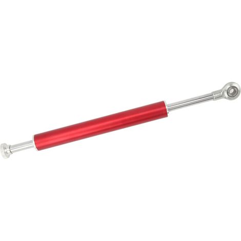 Amortisseur de direction moto 330 mm, stabilisateur universel en aluminium, compatible avec la plupart des motos, rouge-Crezuo