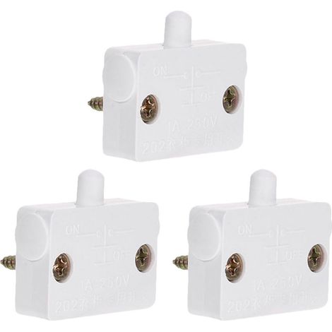 Interrupteur Automatique pour Éclairage de Placard 3 Pièces, Contrôle Tactile, Matériau Abs et Cuivre, Adapté pour Portes et Tiroirs de Meubles D'hôtel (1/5)