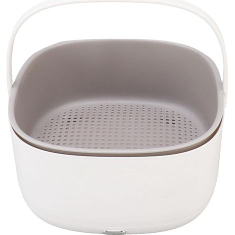 Nettoyeur fruits légumes panier lavage riz 360°, élimination saleté, doux efficace, gadget cuisine maison pratique (1/4)