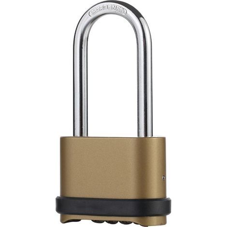 Cadenas Code 4 Chiffres, Cadenas à combinaison Anse Longue étanche pour l'extérieur en zinc, Cadenas de Sécurité pour Jardins,Cours,Porte,Clôture,Casier