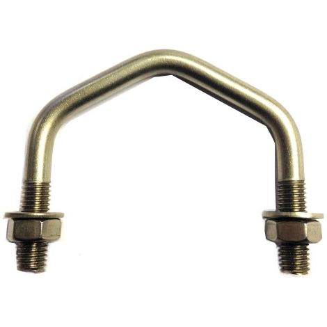 V-Bolt M8 x24 mm Thread, 62 mm Inside Diam, 54 mm Inside Height T316 Stainless Steel
