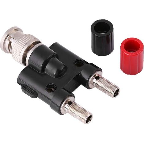 Adaptateur BNC vers fiche banane, oscilloscope rouge et noir 3 A max. pour accessoire (1/5)
