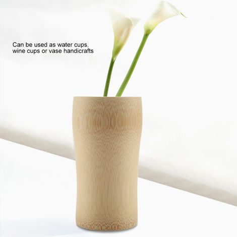 chope à bière en bambou carbonisé, tasse en bambou, boîte à thé non peinte, artisanat, verre à eau, vase, verre à vin (1/4)