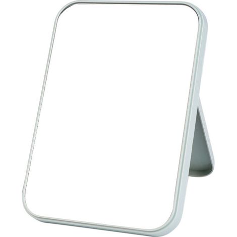 (Grün) Tisch-Schminkspiegel, tragbarer Klappspiegel 20 x 14 cm mit Ständer, 90° drehbar, Hänge-Schminkspiegel für Badezimmer, Dusche, Rasur