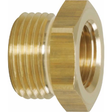 Messing-Reduziernippel, G1/2"AG x G3/8"IG (1/4)