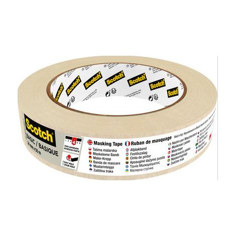 3M Scotch Abdeckband - Basic Carta gommata per uso generico Adatto per uso interno Beige (1/3)