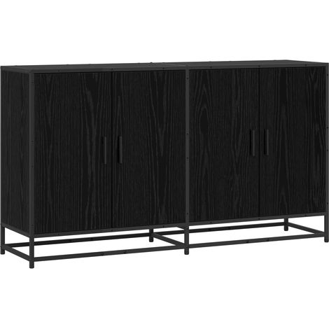 Aparador Roble Negro 134 x 35 x 76 cm Madera de ingeniería vidaXL (1/5)