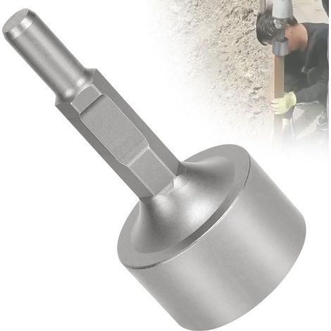 SDS HEX Grounding Picket Driver, φ105x220mm, φ Inner 85 mm, Driving Pick, Jack Hammer Picket Post Driver for Inserting Wooden Posts and Tubes (1/5)