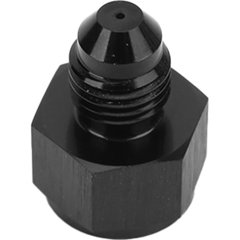 Universeller Ölbegrenzeranschluss -4AN Innen- auf Außengewinde-Adapter aus schwarzem Baustahl für Turbolader (1/5)