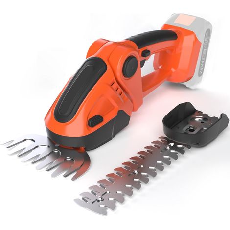 Cisaille à haie sans fil 24V 2-en-1, tondeuse à gazon avec 2 batteries et tête pivotante (1/5)