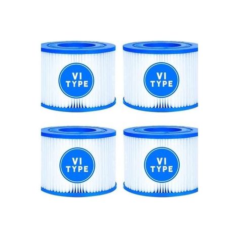 8er-Pack kompatible Bestway HEPA-Filterkartuschen Typ VI 58323 – Filter für aufblasbare Pools (1/5)
