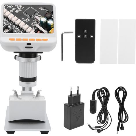 Microscope numérique USB AD105S, écran large, pour réparation téléphone et soudure, prise UE 110-240V, grossissement HD, outil d'inspection électronique (1/5)