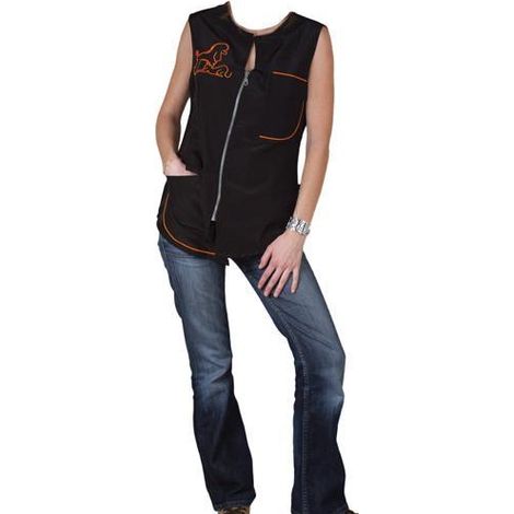 Blouse Carina sans manches Orange Taille : S (1/2)
